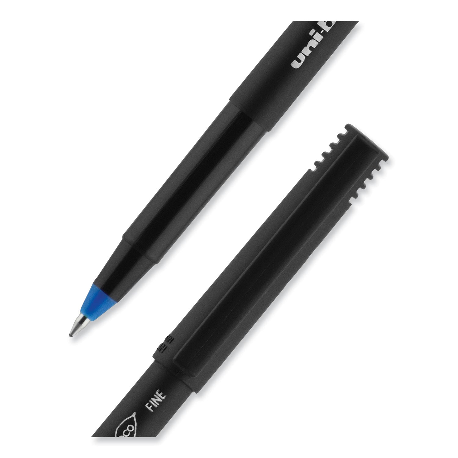 onyx-roller-ball-pen-stick-fine-07-mm-blue-ink-black-blue-barrel-72-pack_ubc2013568 - 6