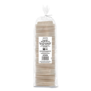 Fiber Lids for Paper Cups, ProPlanet Seal, Fits 10 oz to 24 oz Cups, Tan, 1,000/Carton