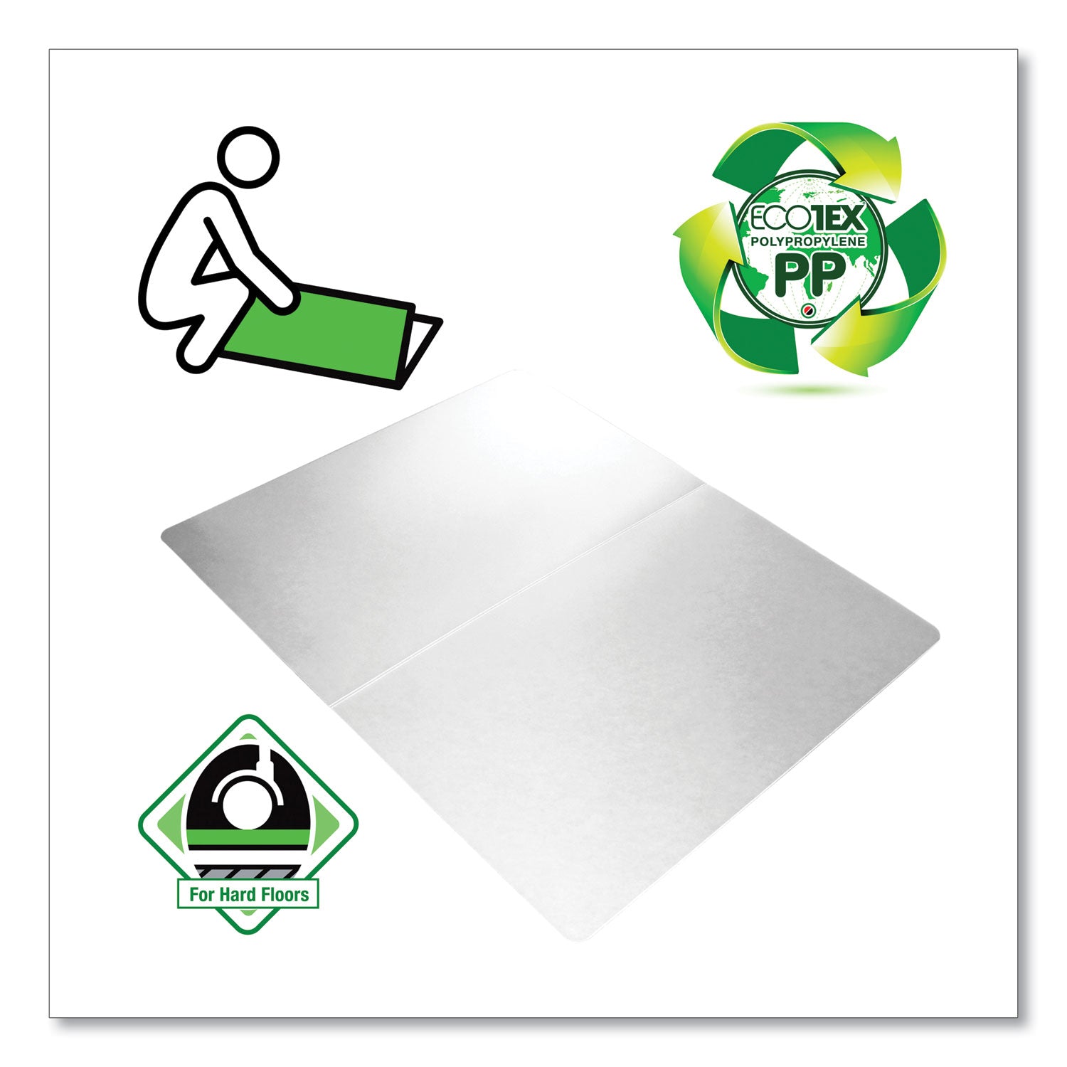 ecotex-polypropylene-anti-slip-foldable-chair-mat-for-hard-floors-45-x-53-translucent_flrncmfllac0003 - 3