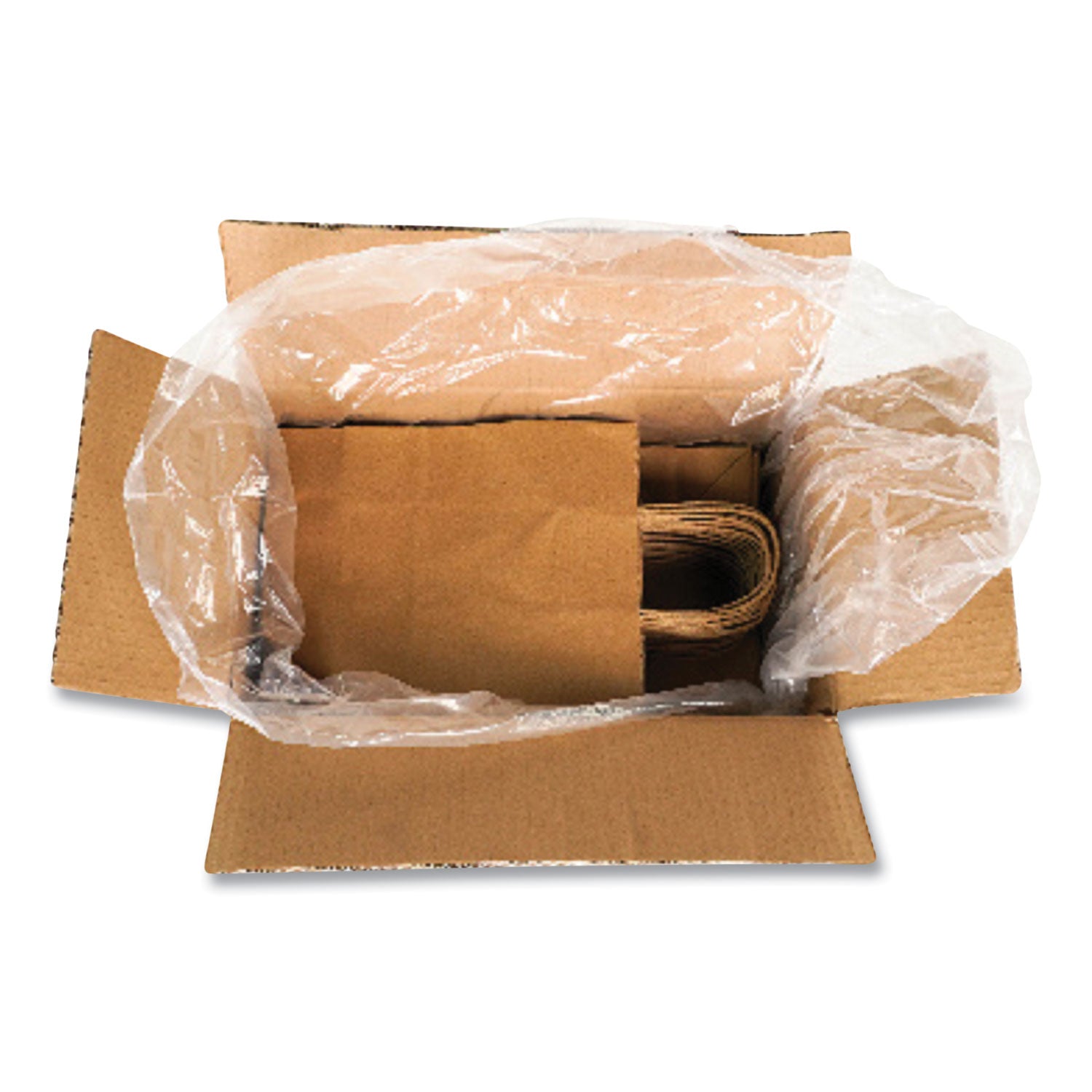 Kraft Paper Bags, 8" x 5" x 11", Kraft, 250/Carton
