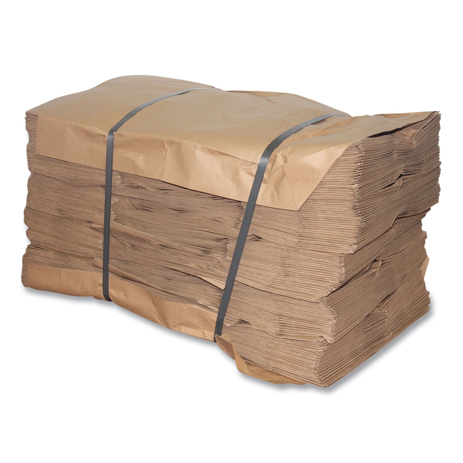 Kraft Paper Bags, 13" x 7" x 17", Kraft, 250/Carton - 3