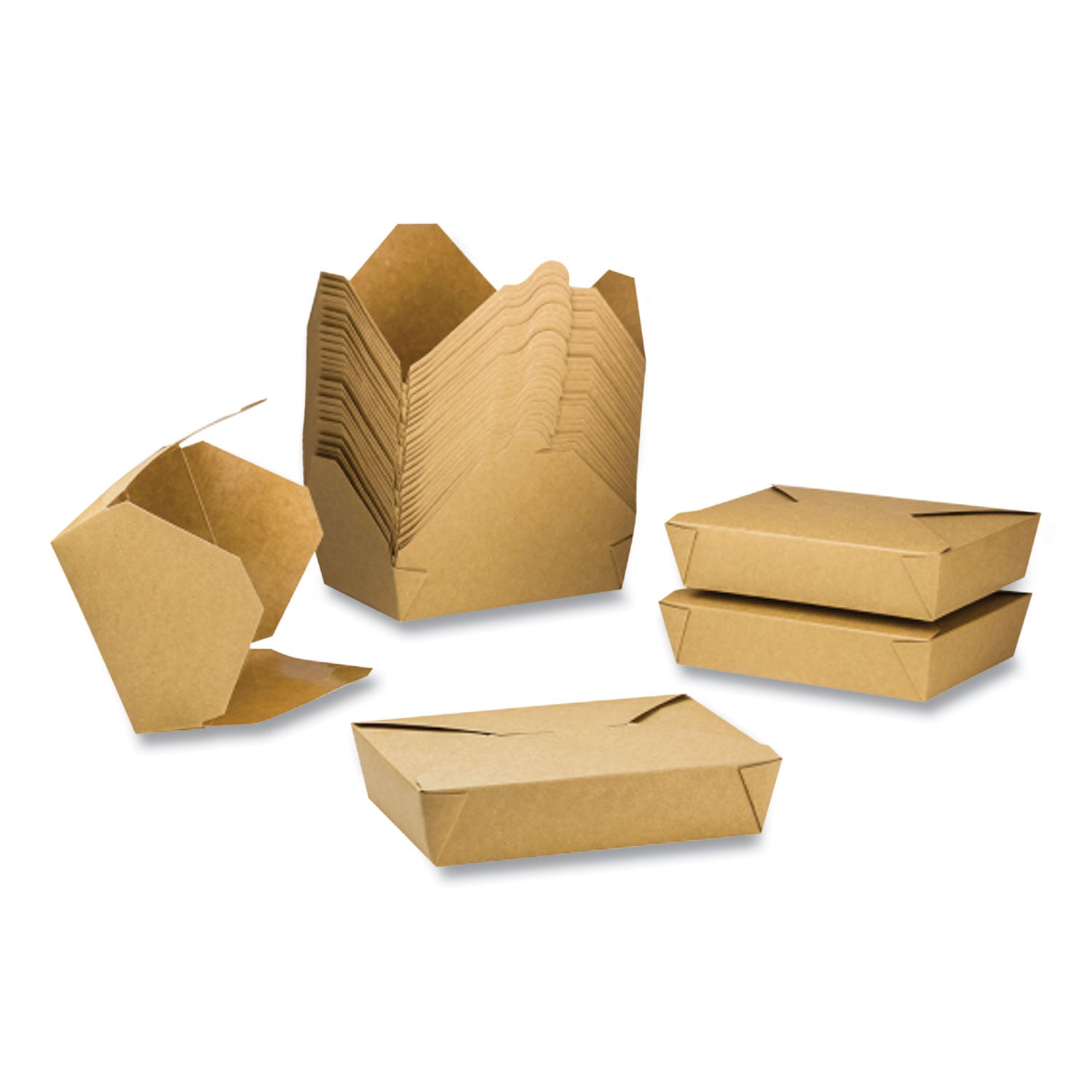 reclosable-kraft-take-out-box-54-oz-paper-200-carton_genpaperbox2 - 2