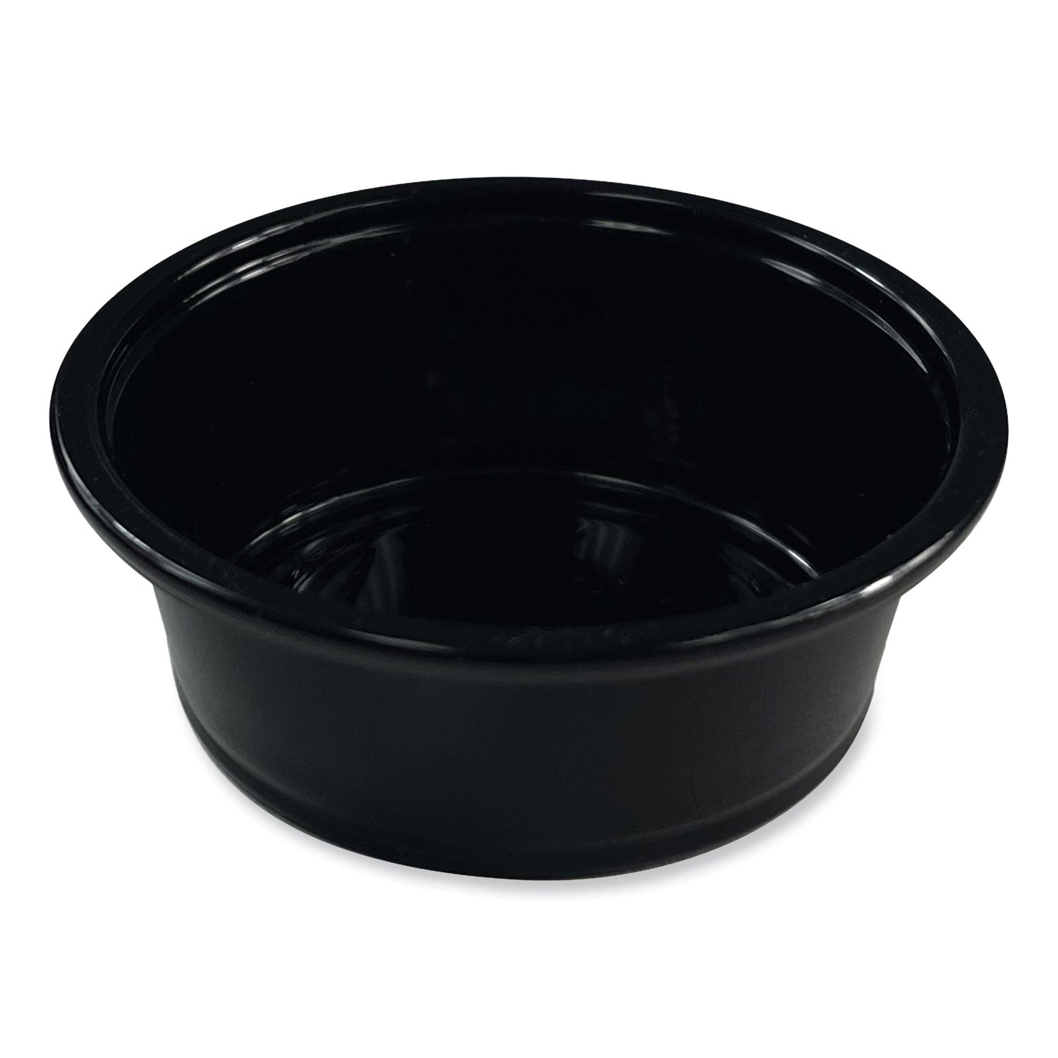 Souffle/Portion Cups, 1.5 oz, Polypropylene, Black, 2,500/Carton - 1