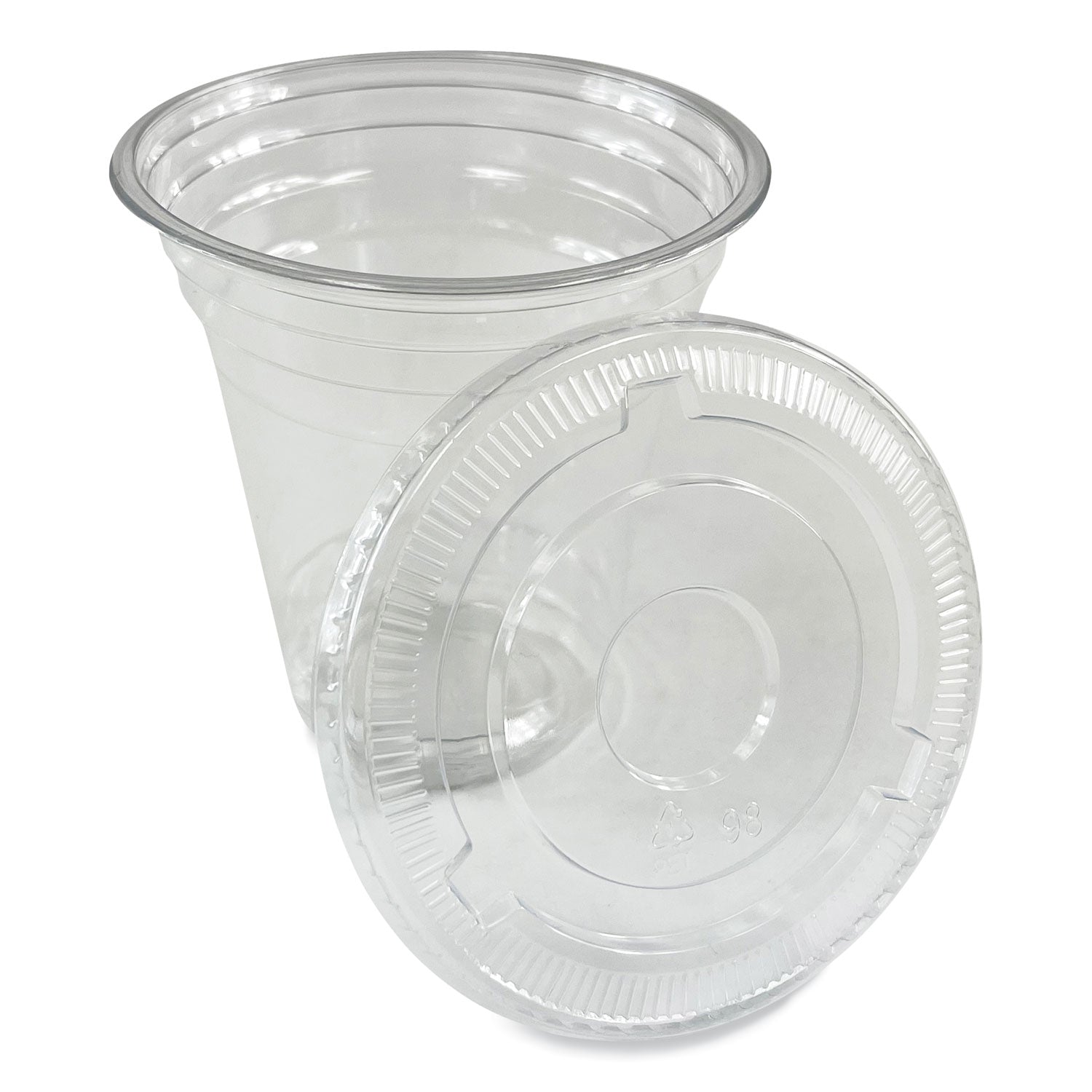 Clear Plastic Cold Cups, Squat, 12 oz, PET, 1,000/Carton - 3