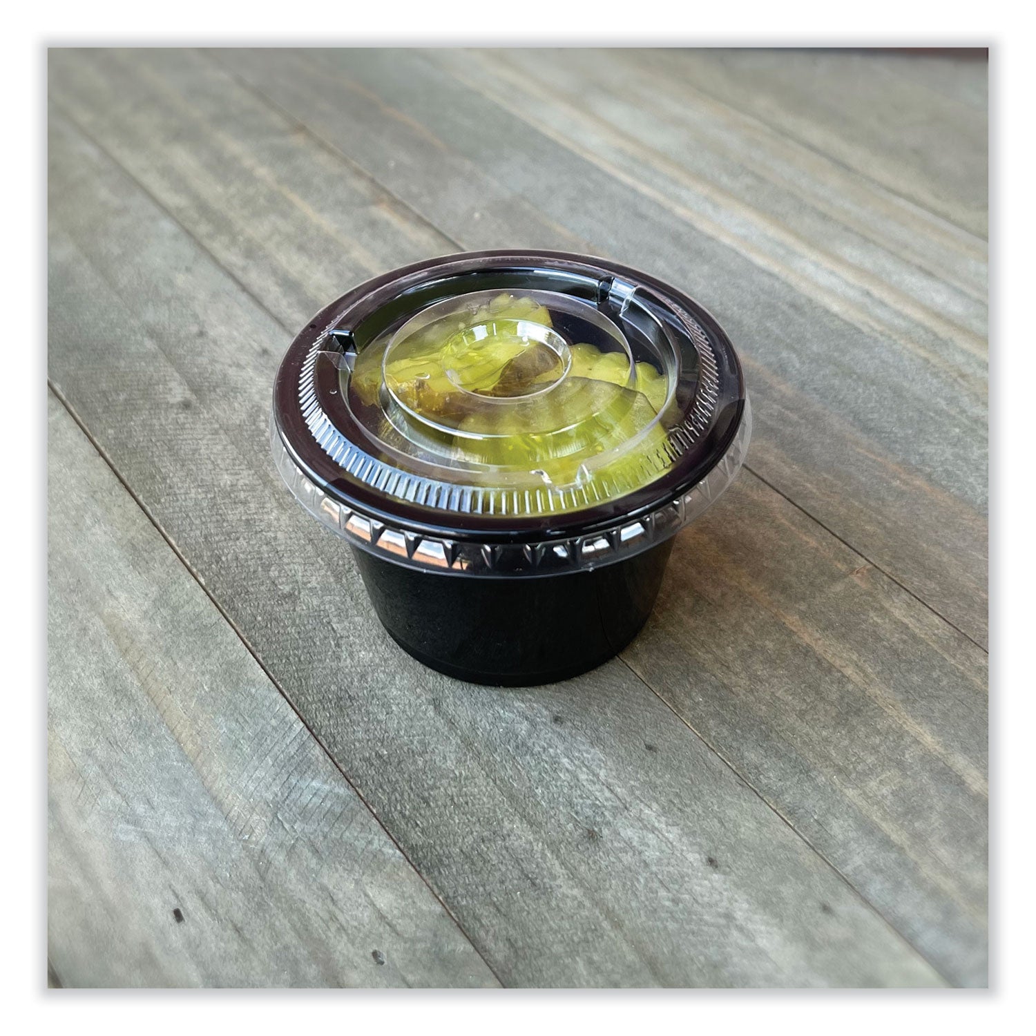 Souffle/Portion Cups, 4 oz, Polypropylene, Black, 2,500/Carton - 4
