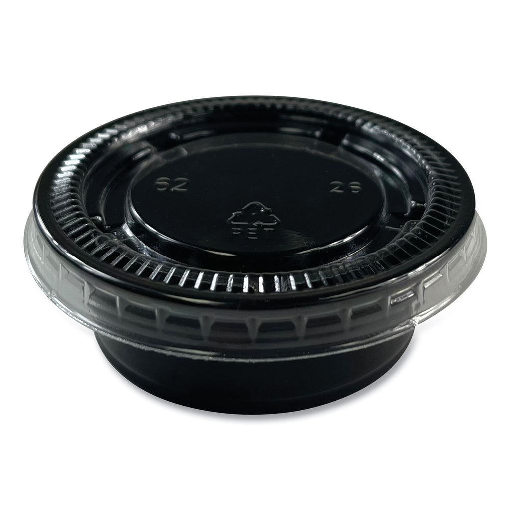 Souffle/Portion Cups, 1.5 oz, Polypropylene, Black, 2,500/Carton - 3