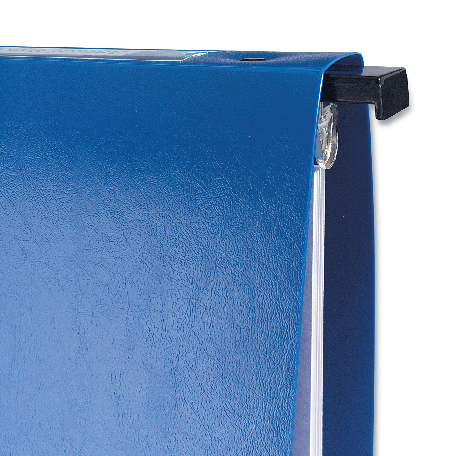 Hanging Storage Flexible Non-View Binder with Round Rings, 3 Rings, 1" Capacity, 11 x 8.5, Blue - 