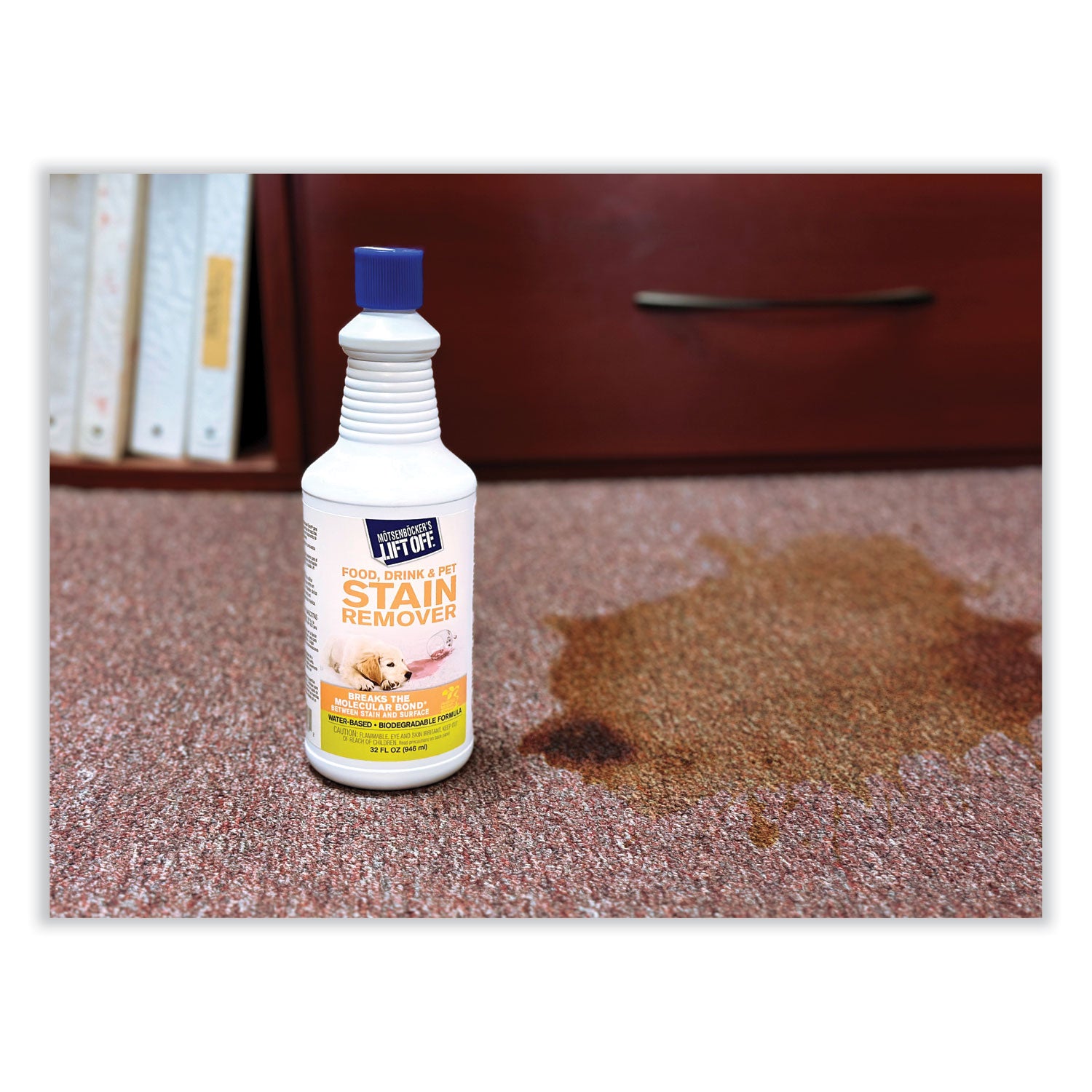 Food/Beverage/Protein Stain Remover, 32 oz Pour Bottle