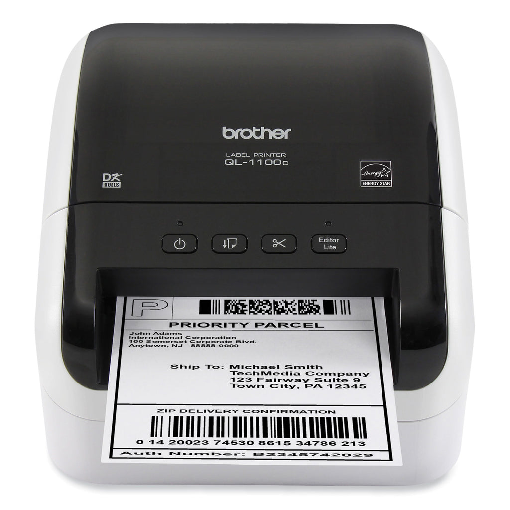 QL-1100C Wide Format Professional Label Printer, 69 Labels/min Print Speed, 5.9 x 8.7 x 6.7
