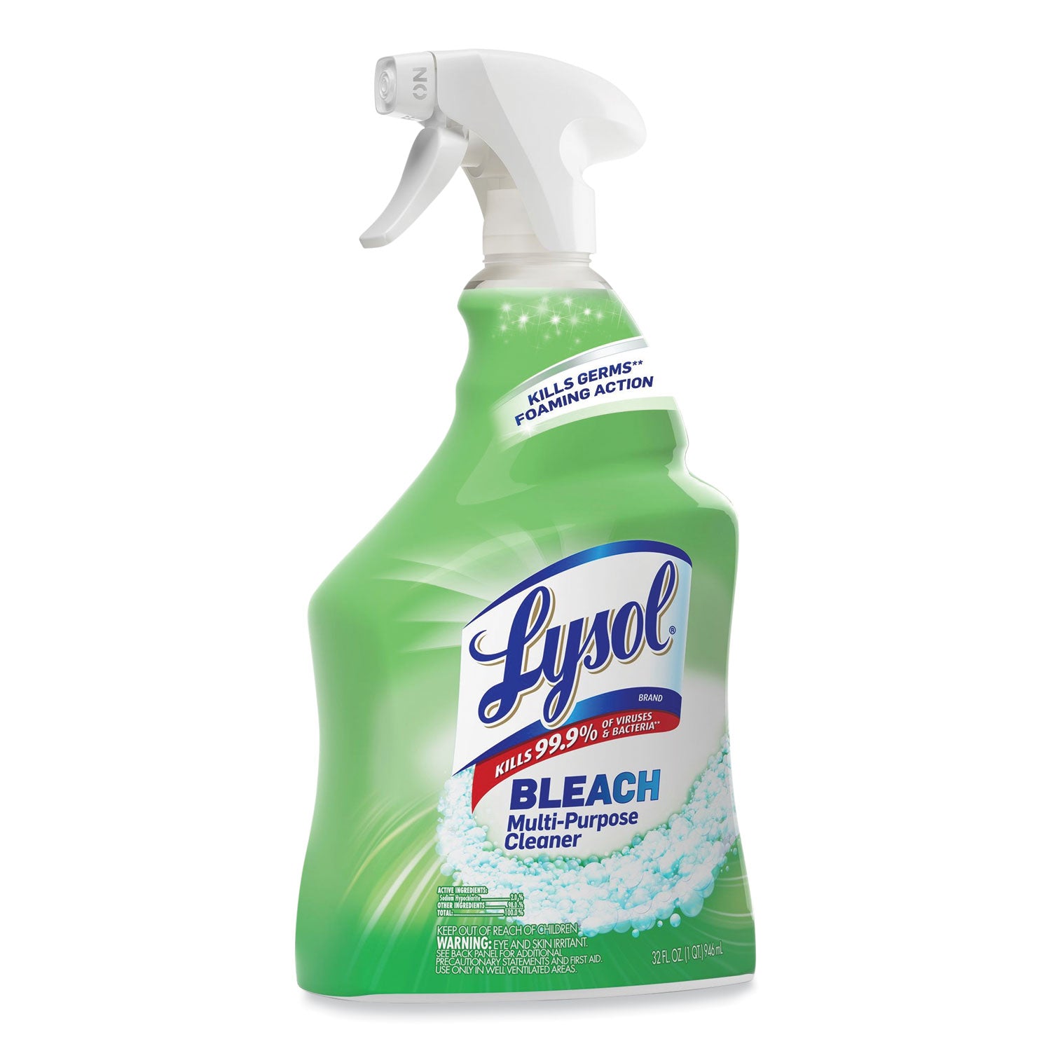 Multi-Purpose Cleaner with Bleach, 32 oz Spray Bottle, 12/Carton - 