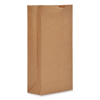 Grocery Paper Bags, 50 lb Capacity, #25, 8.25" x 5.94" x 16.13", Kraft, 500 Bags