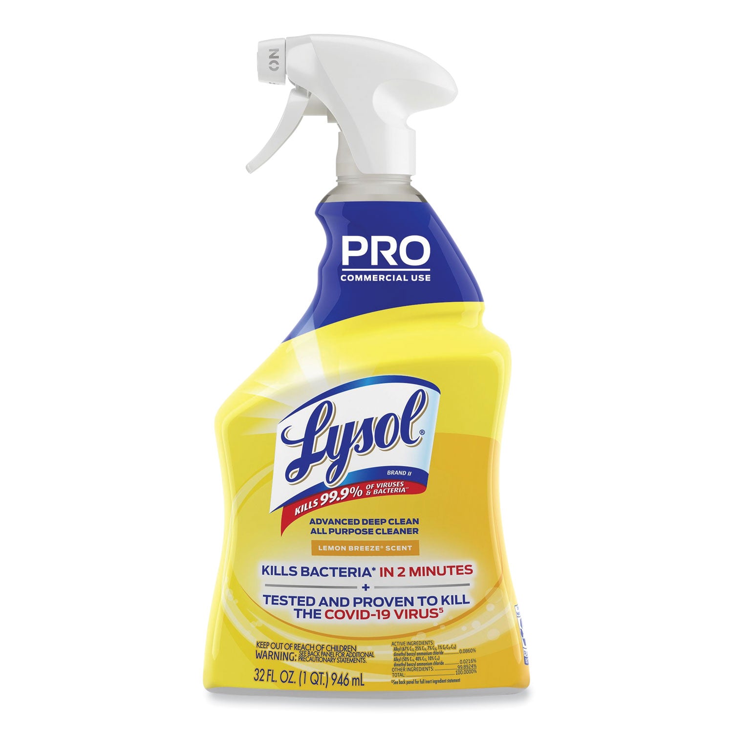 advanced-deep-clean-all-purpose-cleaner-lemon-breeze-32-oz-trigger-spray-bottle-12-carton_rac00351 - 1