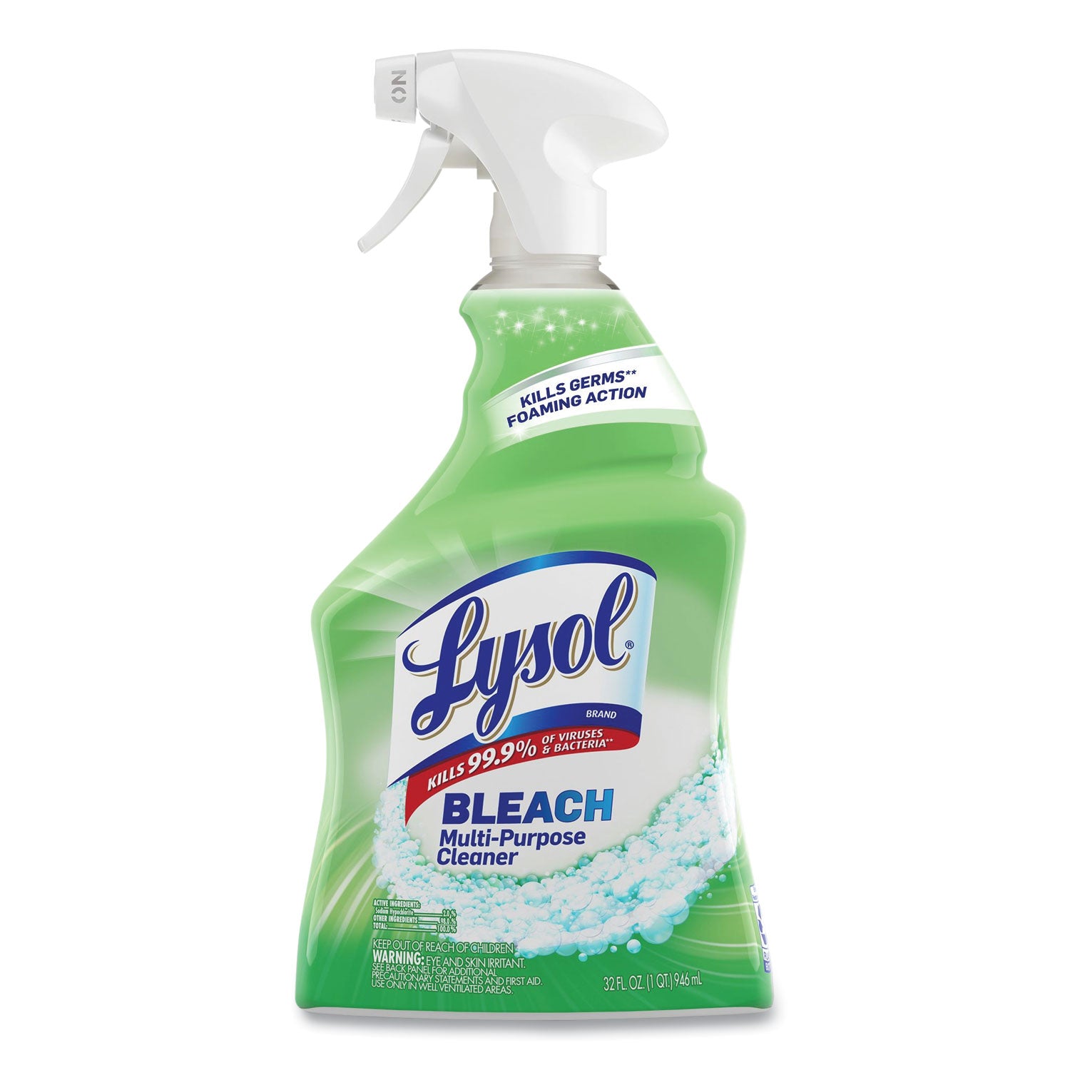 Multi-Purpose Cleaner with Bleach, 32 oz Spray Bottle, 12/Carton - 