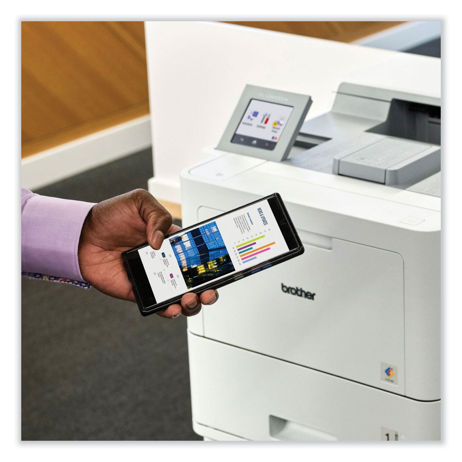 Brother Workhorse HL-L9430CDN Enterprise Color Laser Printer with Fast Printing, Large Paper Capacity, and Advanced Security Features - Printer - 42 ppm Mono/42 ppm Color Print - 2400 x 600 dpi class - 3.5" LCD Touchscreen - Gigabit Ethernet - Hi-Spe