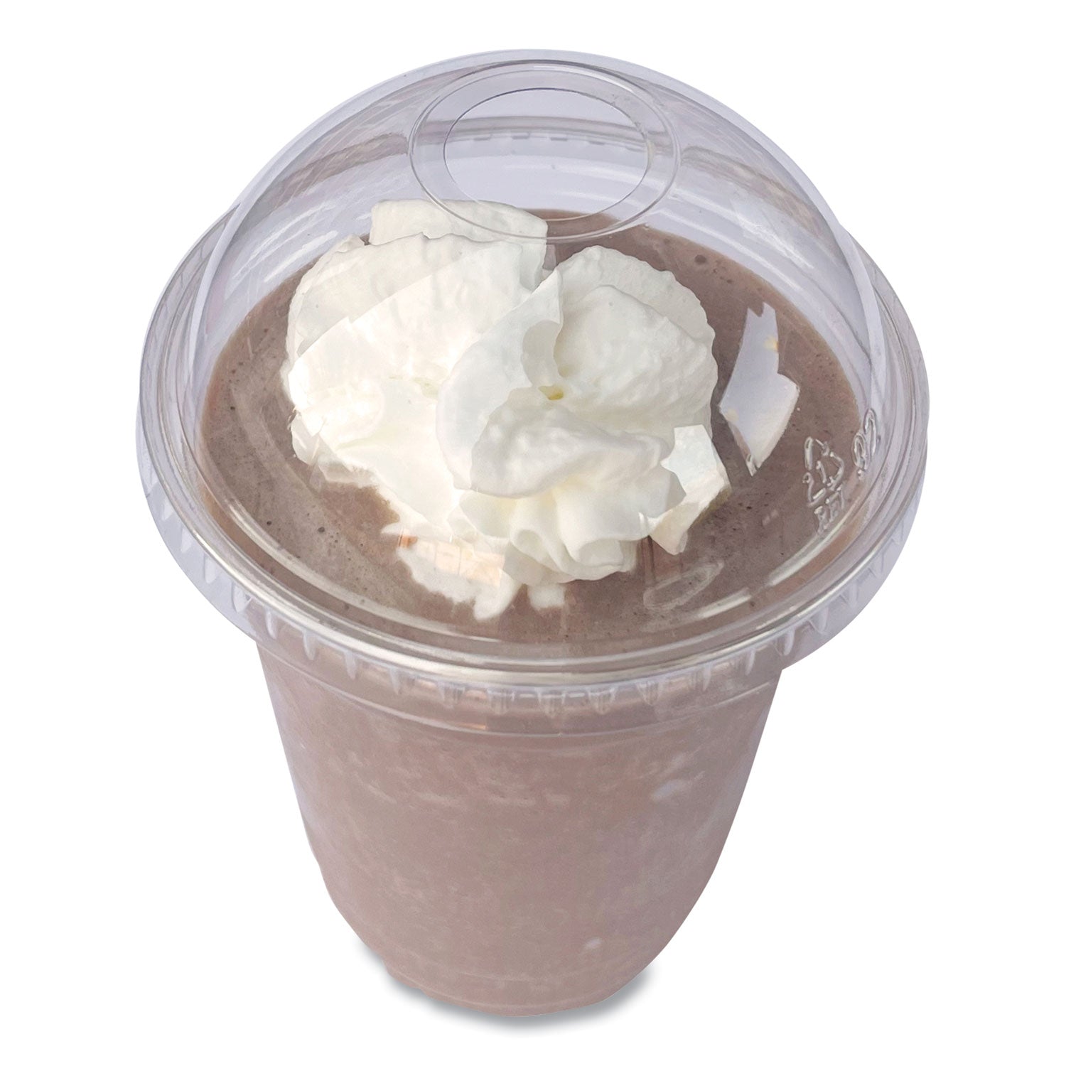 PET Cold Cup Dome Lids, Fits 9 oz Squat/12 oz PET Cups, Clear, 1,000/Carton