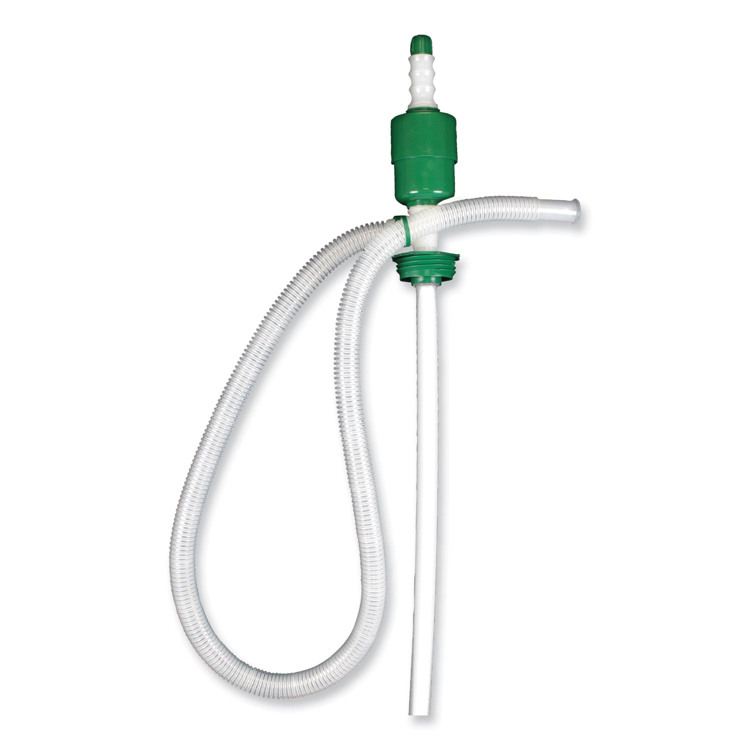 Drum Pump, 5 gpm, Plastic, 46" Tall, Clear, 46