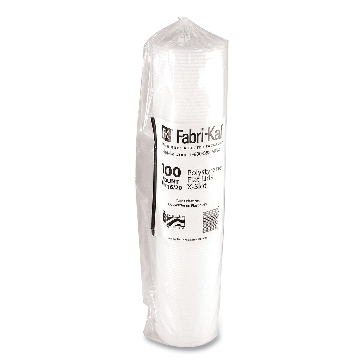 RK Cup Lids, Fits 16 oz to 20 oz Cups, Translucent, 1,000/Carton