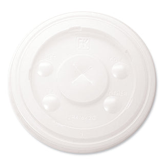 RK Cup Lids, Fits 16 oz to 20 oz Cups, Translucent, 1,000/Carton
