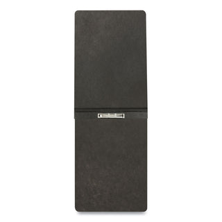 Pressboard Report Cover with Reinforced Top Hinge, Two-Prong Metal Fastener, 2" Capacity, 8.5 x 11, Black/Black