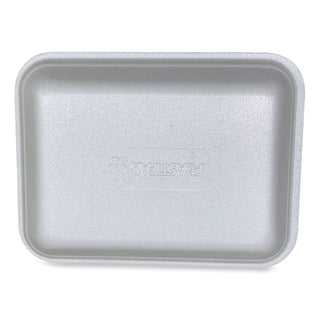 Meat Trays, #3P, 8.7 x 6.6 x 1.1, White, 400/Carton