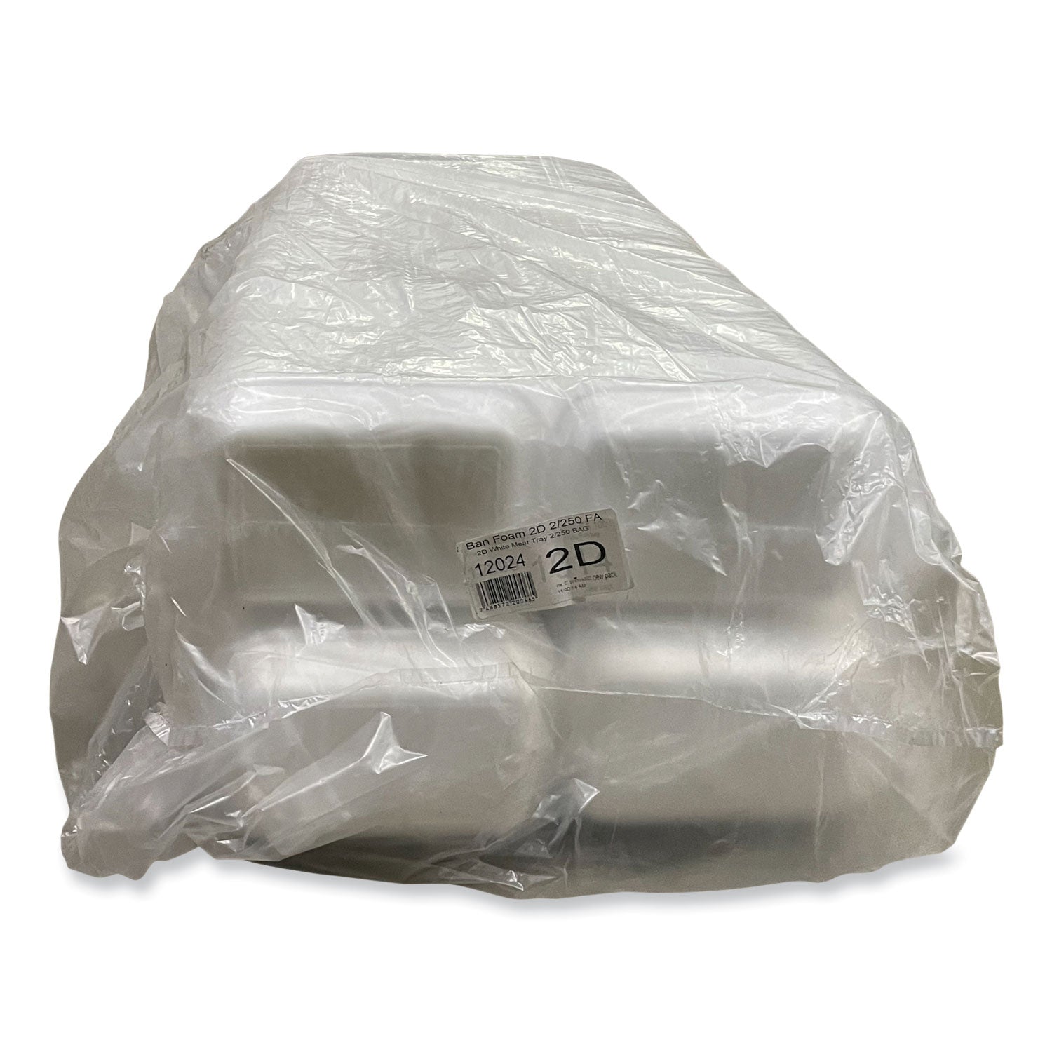 Meat Trays, #2D, 8.56 x 6.1 x 1.2, White, 500/Carton