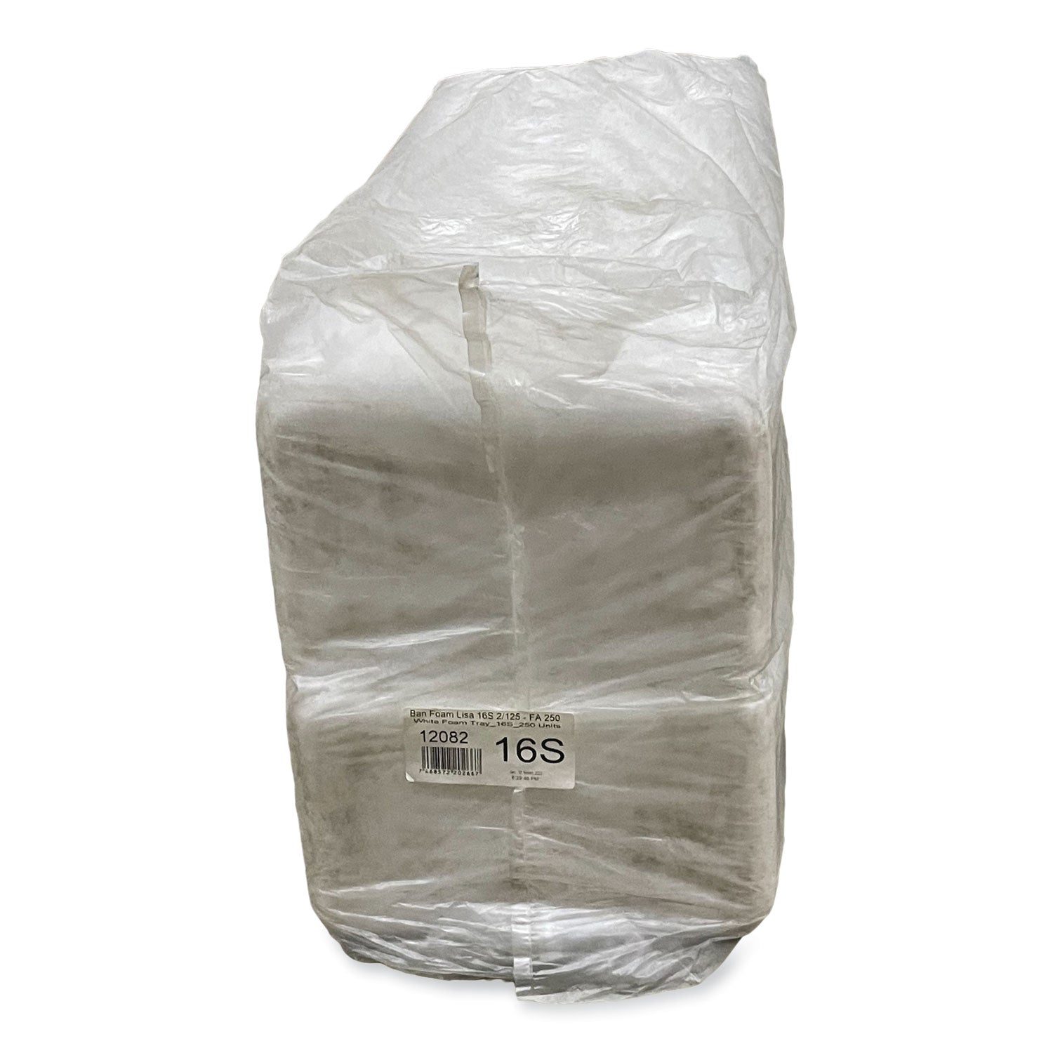Meat Trays, #16S, 11.63 x 7.25 x 0.54, White, 250/Carton