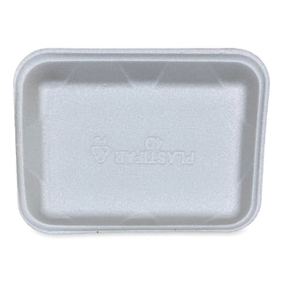 Meat Trays, #4D, 9.47 x 7.12 x 1.32, White, 500/Carton