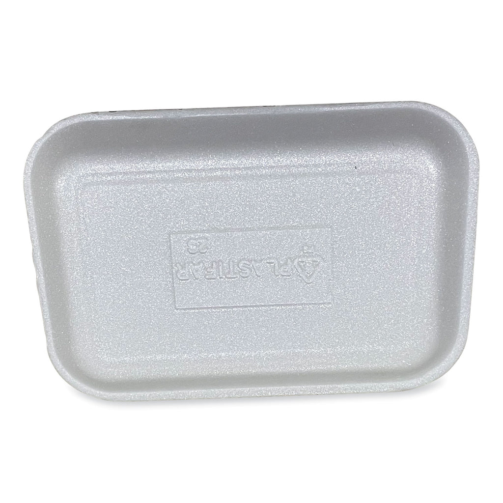 Meat Trays, #2S, 8.5 x 6 x 0.7, White, 500/Carton
