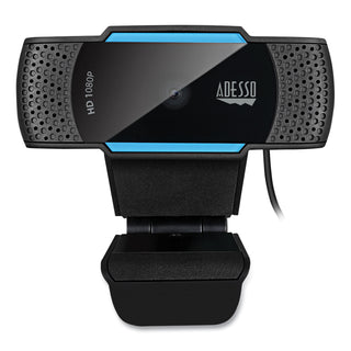 CyberTrack H5 1080P HD USB AutoFocus Webcam with Microphone, 1920 Pixels x 1080 Pixels, 2.1 Mpixels, Black