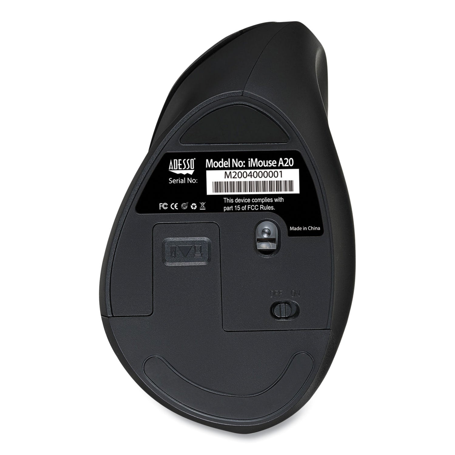 imouse-a20-antimicrobial-vertical-wireless-mouse-24-ghz-frequency-33-ft-wireless-range-right-hand-use-black-granite_adea20 - 8