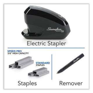 Speed Pro 45 Electric Staplers Value Pack , 45-Sheet Capacity, Black - 