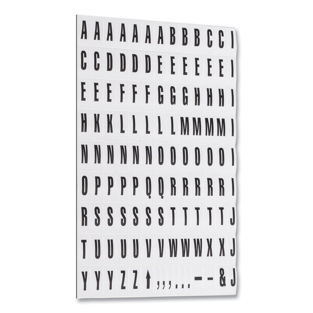 Interchangeable Magnetic Board Accessories, Letters, Black, 0,75"h - 