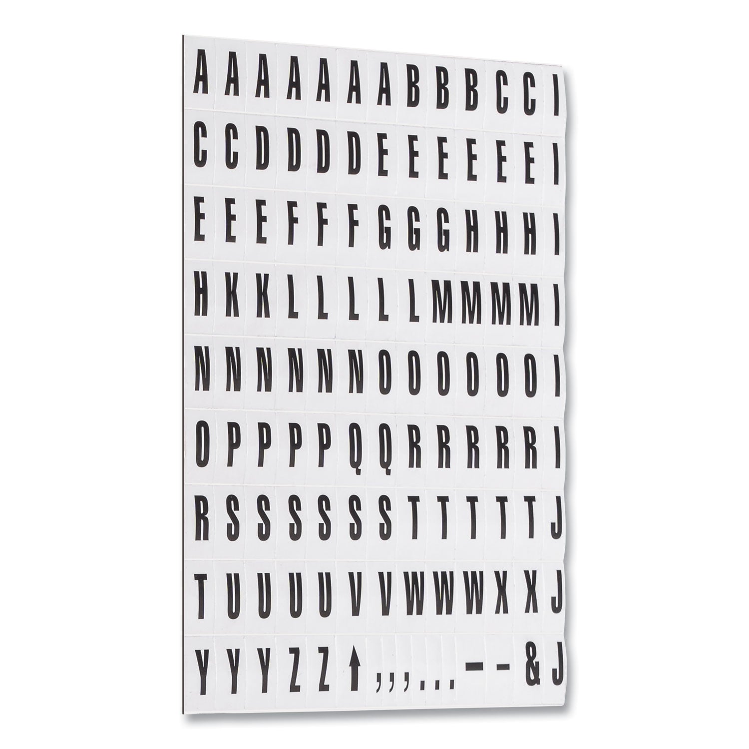 Interchangeable Magnetic Board Accessories, Letters, Black, 0,75"h - 