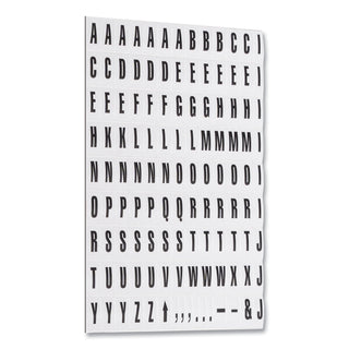 Interchangeable Magnetic Board Accessories, Letters, Black, 0,75"h - 