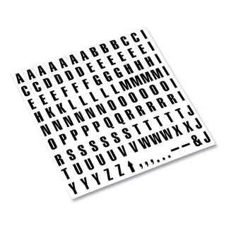 Interchangeable Magnetic Board Accessories, Letters, Black, 0,75"h - 