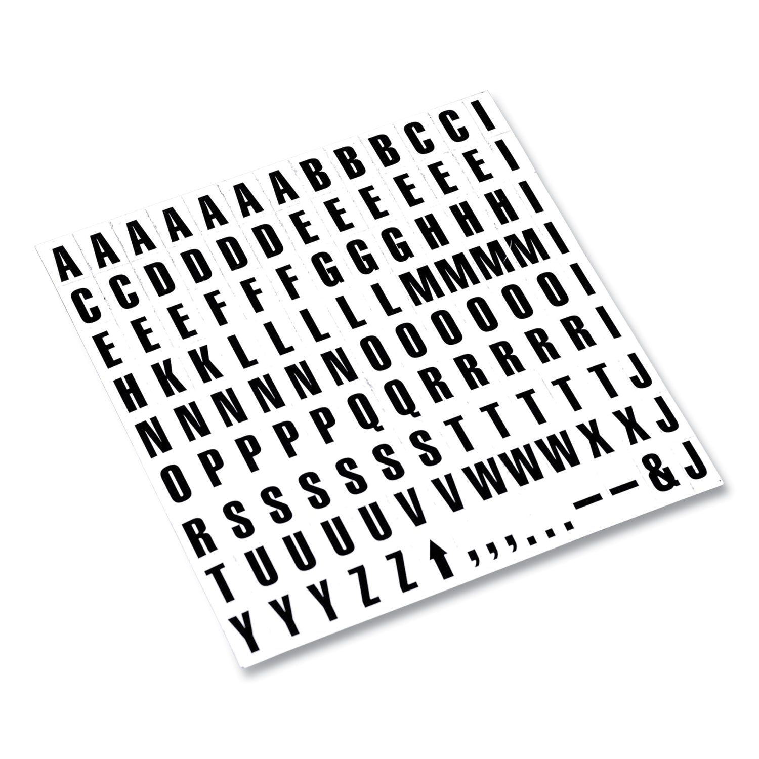 Interchangeable Magnetic Board Accessories, Letters, Black, 0,75"h - 