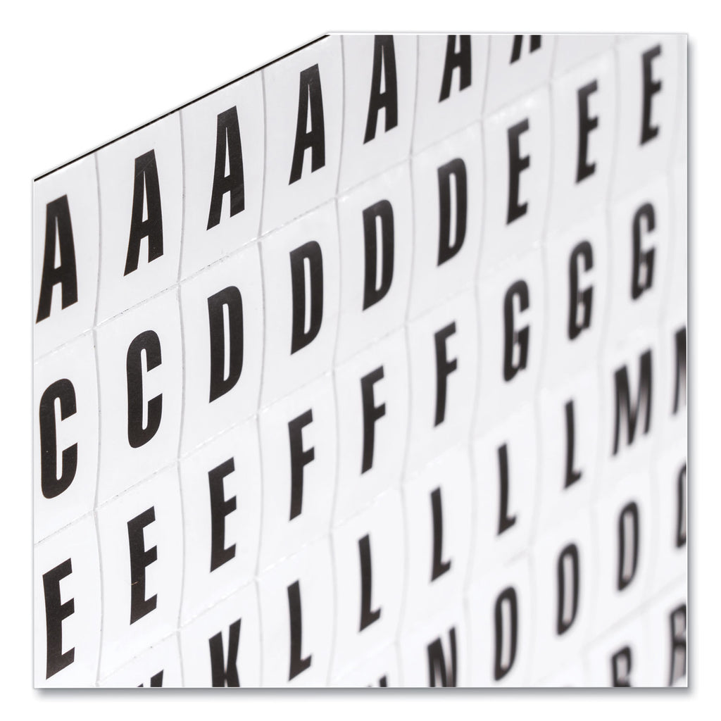 Interchangeable Magnetic Board Accessories, Letters, Black, 0,75"h - 