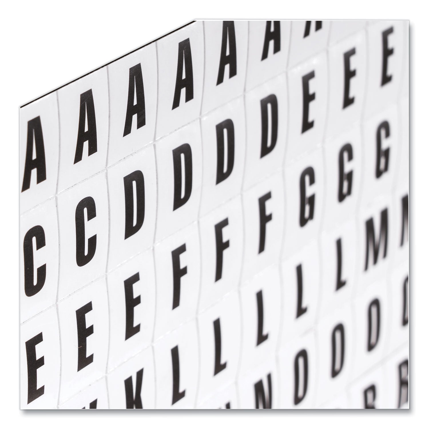 Interchangeable Magnetic Board Accessories, Letters, Black, 0,75"h - 