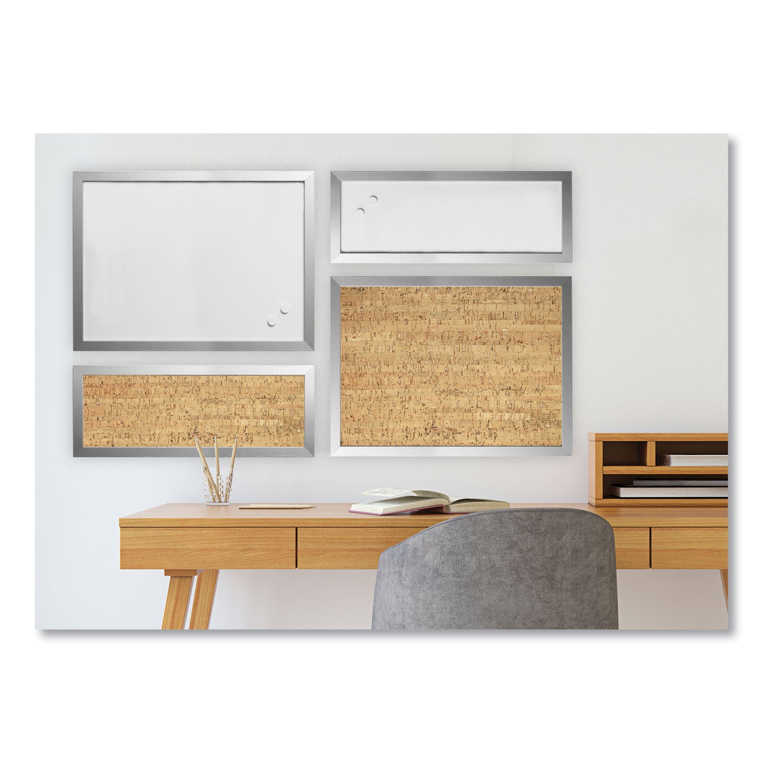 positive-flow-metallic-silver-message-board-sets-2-bulletin-2-magnetic-dry-erase-assorted-sizes-silver-frames_bvcsor035 - 5