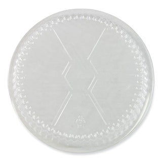 Round Aluminum To-Go Container Lids, Dome Lid, 7", Clear, Plastic, 500/Carton