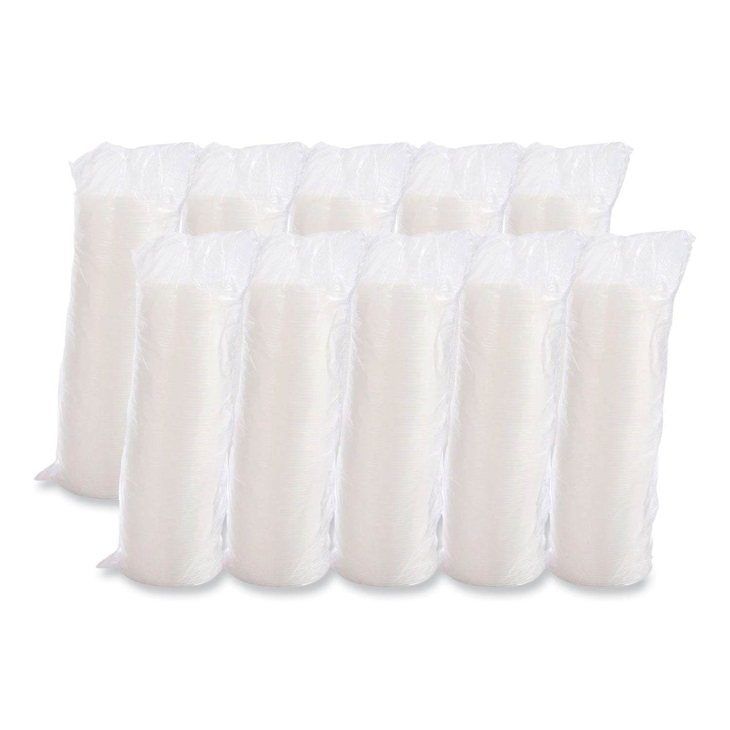 Cold Cup Lids, Fits 8 to 32 oz Cups/Containers, Translucent, 100/Sleeve, 10 Sleeves/Carton - 
