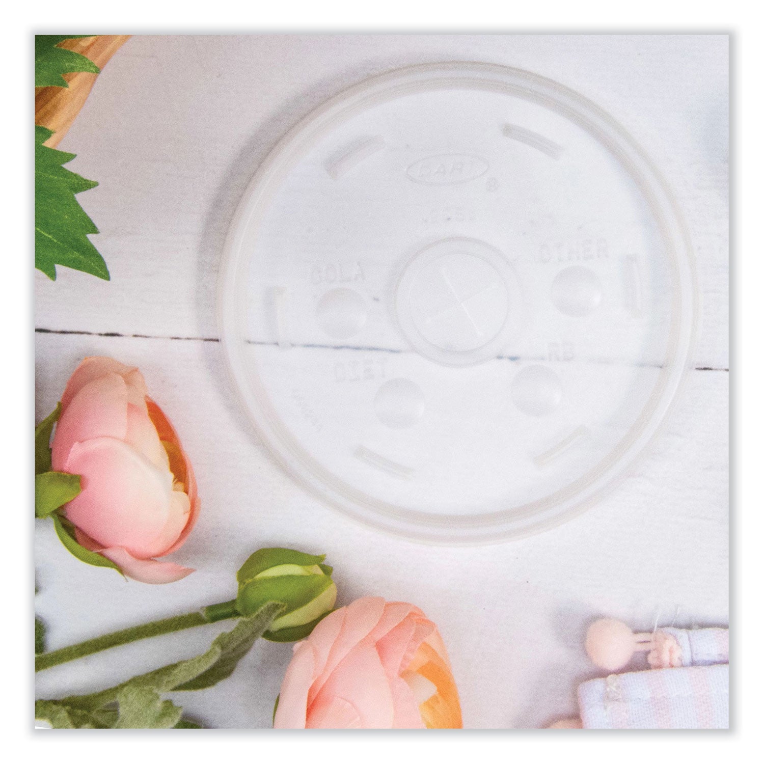 Cold Cup Lids, Fits 8 to 32 oz Cups/Containers, Translucent, 100/Sleeve, 10 Sleeves/Carton