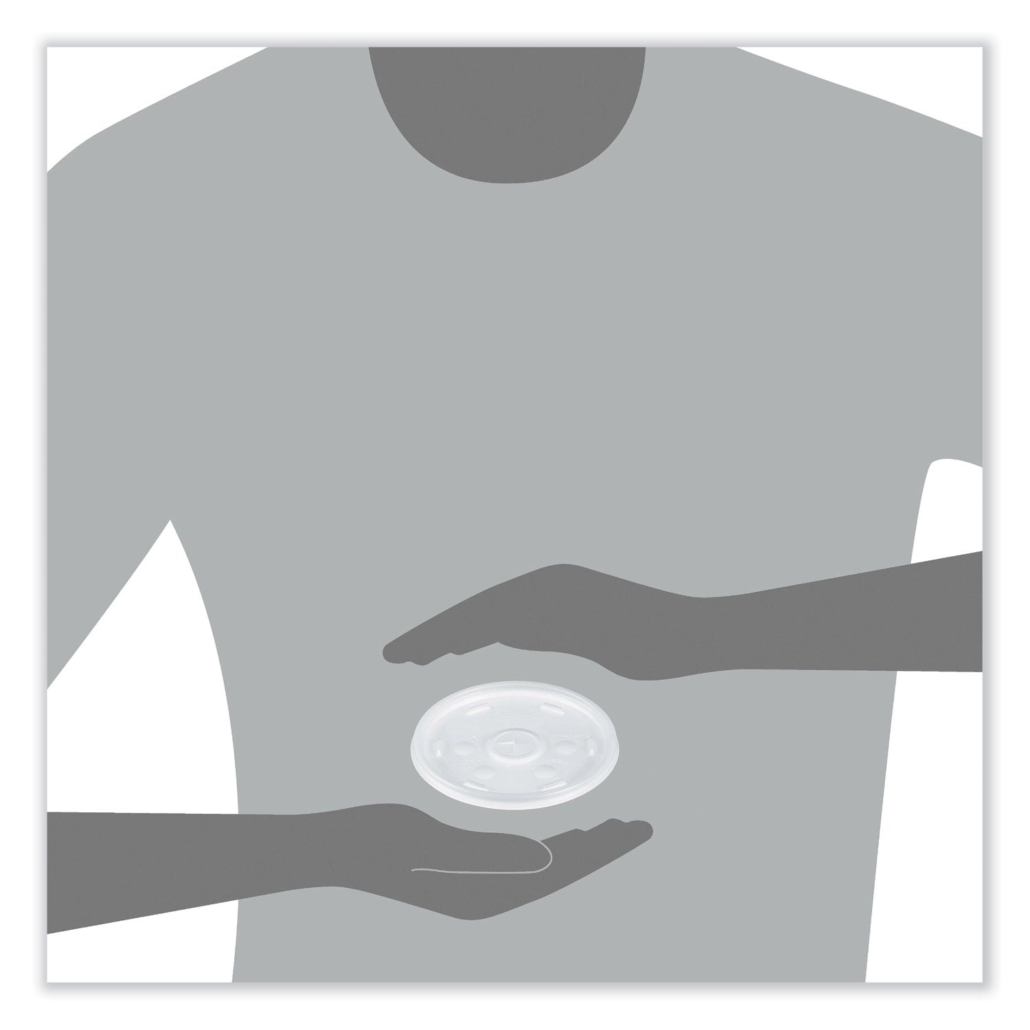 Cold Cup Lids, Fits 8 to 32 oz Cups/Containers, Translucent, 100/Sleeve, 10 Sleeves/Carton