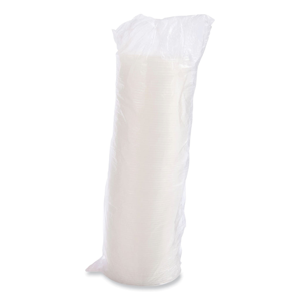Cold Cup Lids, Fits 8 to 32 oz Cups/Containers, Translucent, 100/Sleeve, 10 Sleeves/Carton