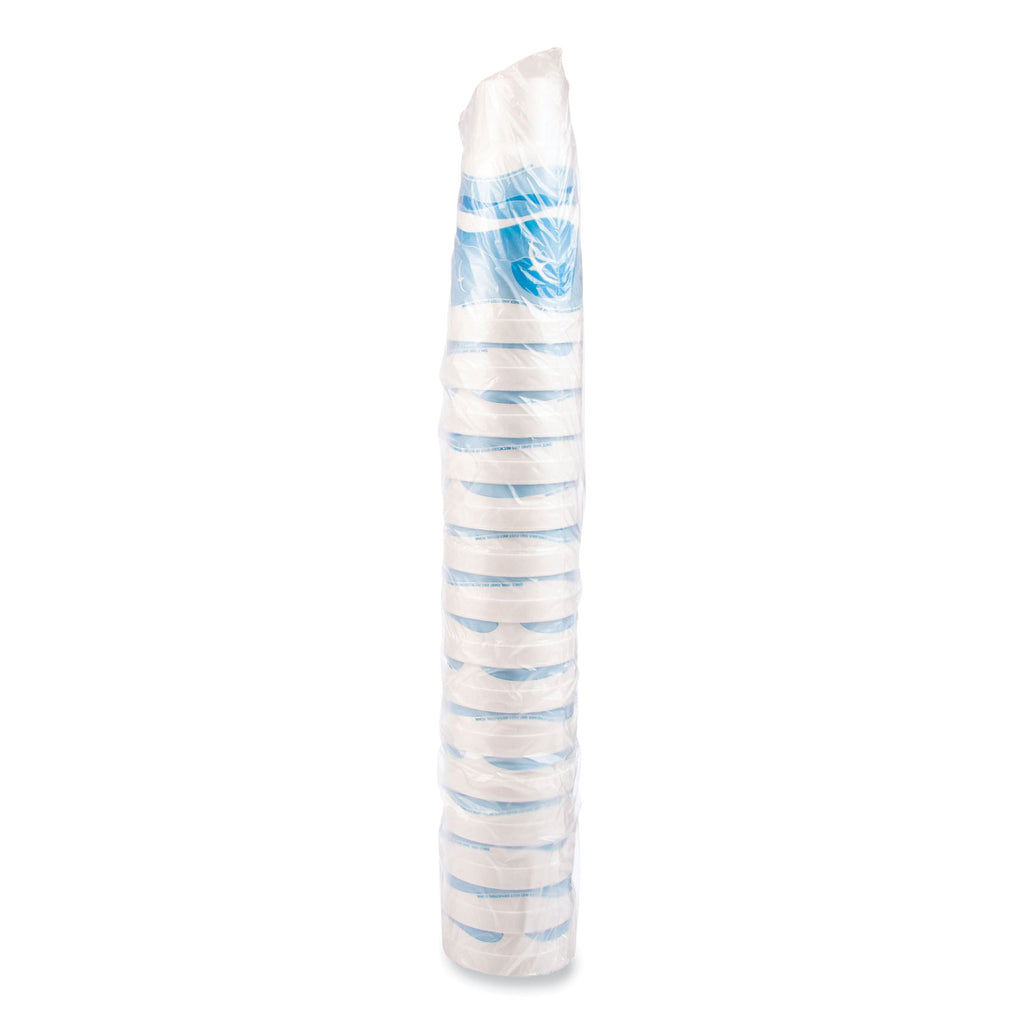 Horizon Hot/Cold Foam Drinking Cups, 44 oz, Ocean Blue/White, 15/Bag, 20 Bags/Carton