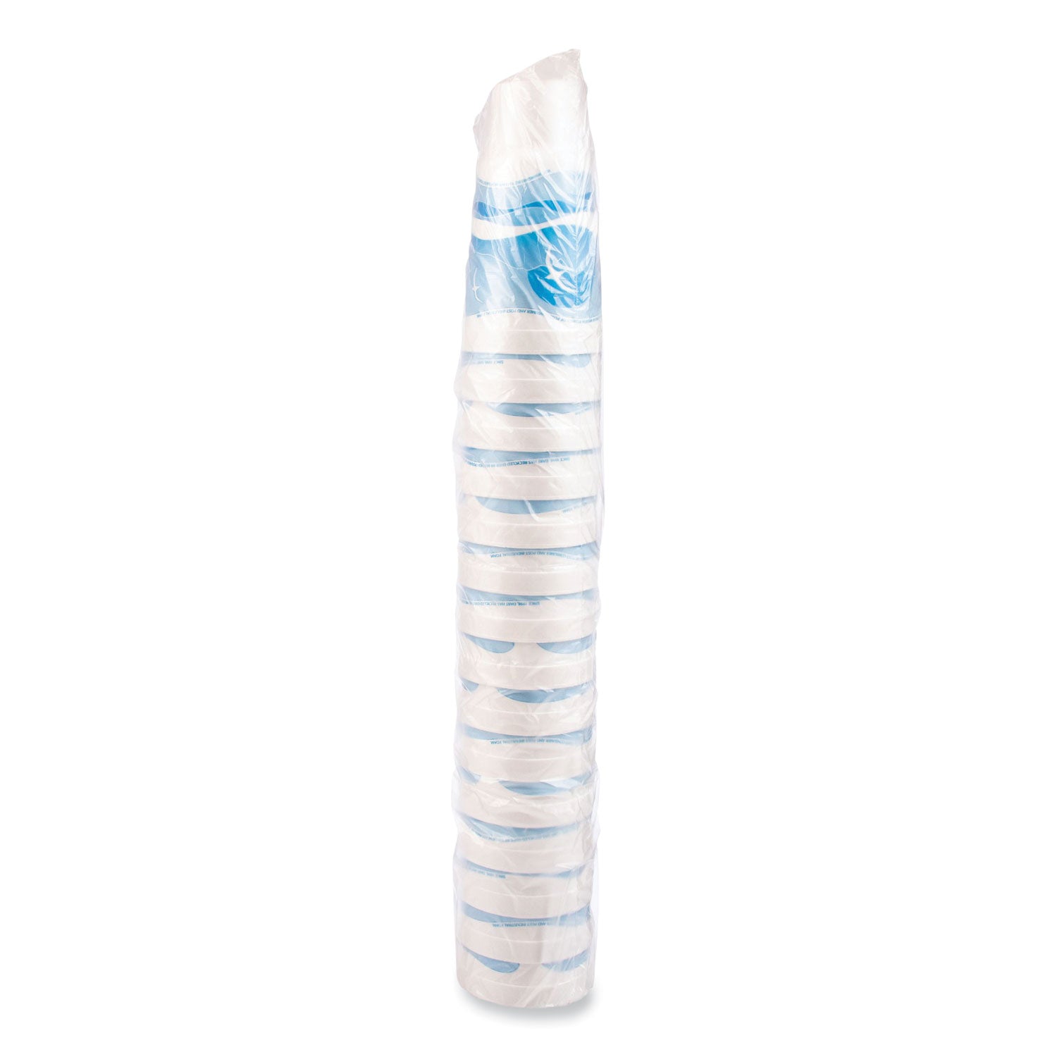 Horizon Hot/Cold Foam Drinking Cups, 44 oz, Ocean Blue/White, 15/Bag, 20 Bags/Carton