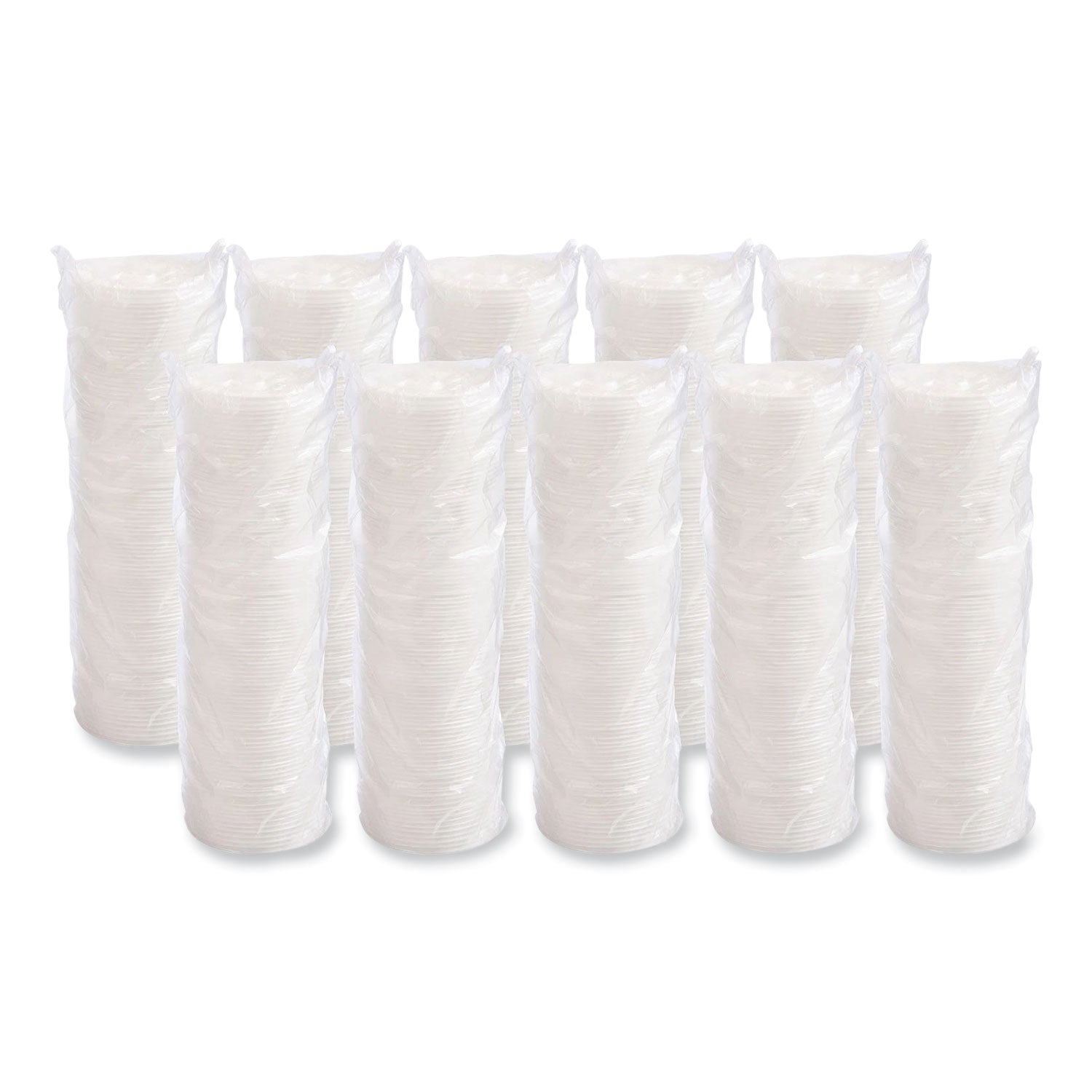 Lift n' Lock Plastic Hot Cup Lids, Fits 8 oz Cups, White, 1,000/Carton