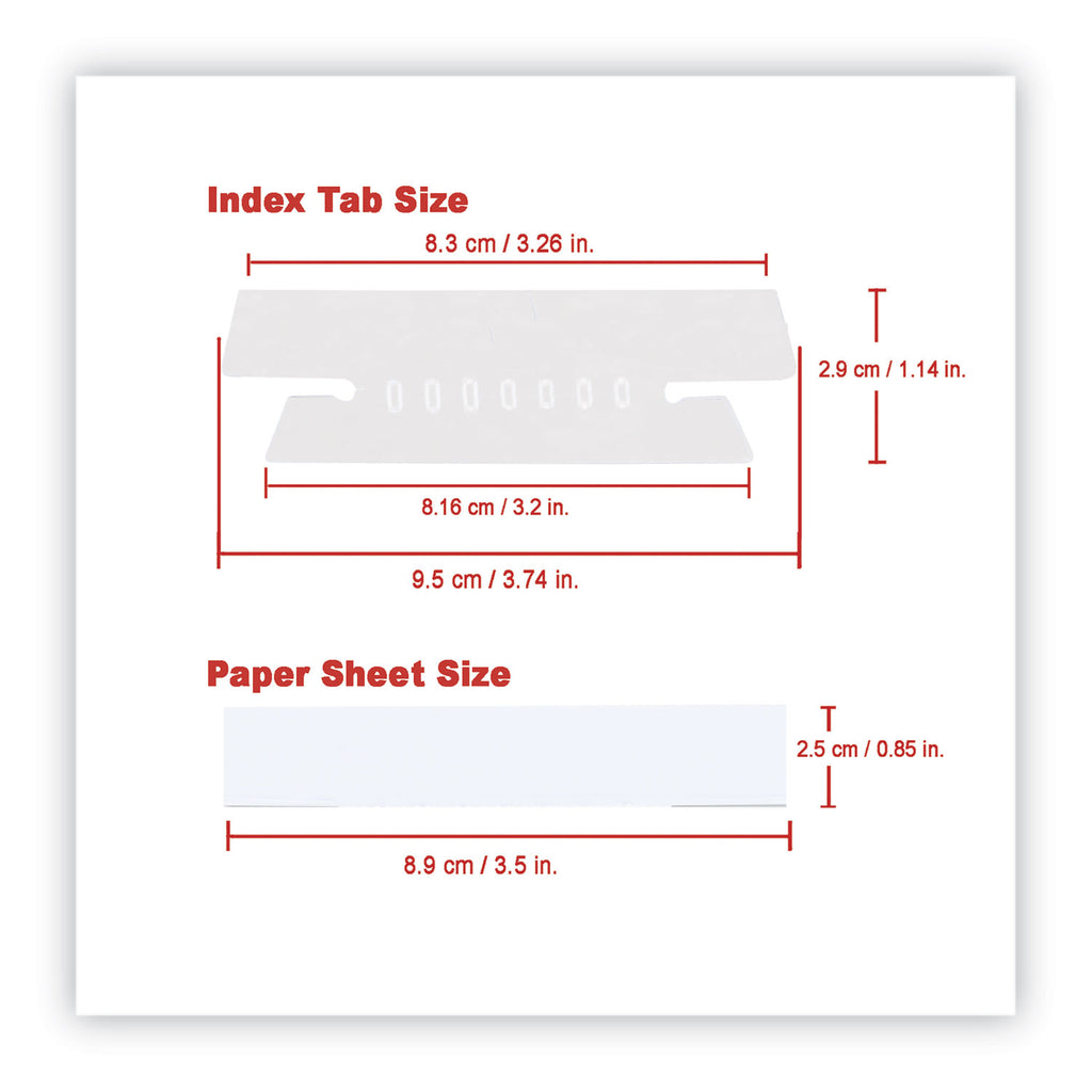 hanging-file-folder-plastic-index-tabs-1-3-cut-clear-37-wide-50-pack_unv43314 - 5