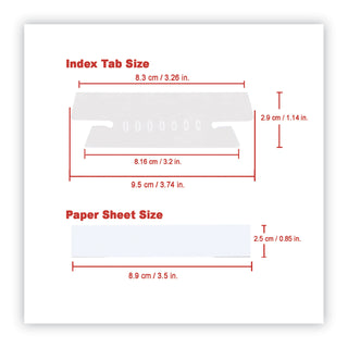 hanging-file-folder-plastic-index-tabs-1-3-cut-clear-37-wide-50-pack_unv43314 - 5