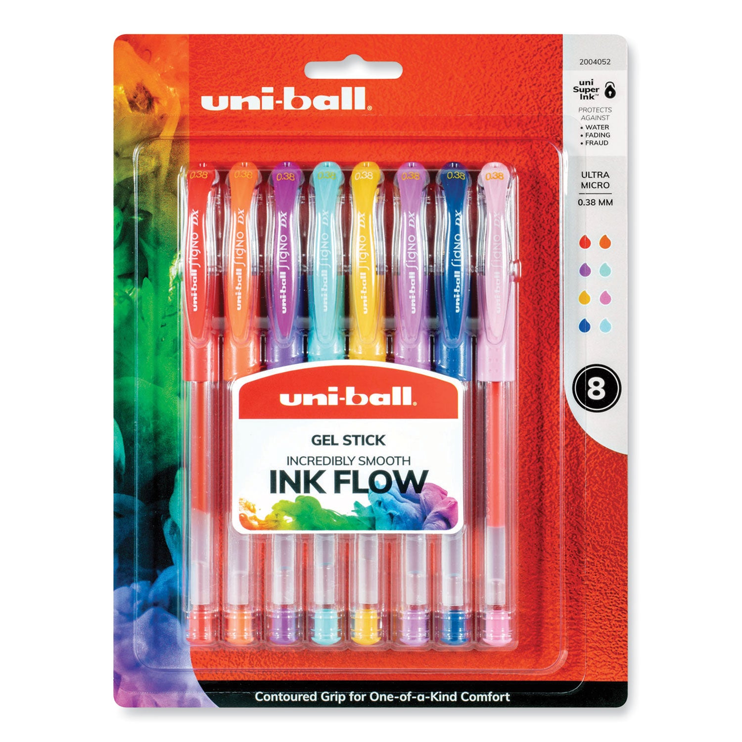 gel-pen-stick-ultra-fine-038-mm-assorted-ink-and-barrel-colors-8-pack_ubc2004052 - 1